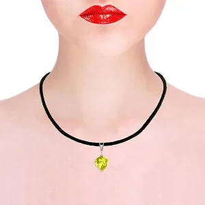 10.76 Carat 14K Solid White Gold Savoire Vivre Lemon Quartz Necklace
