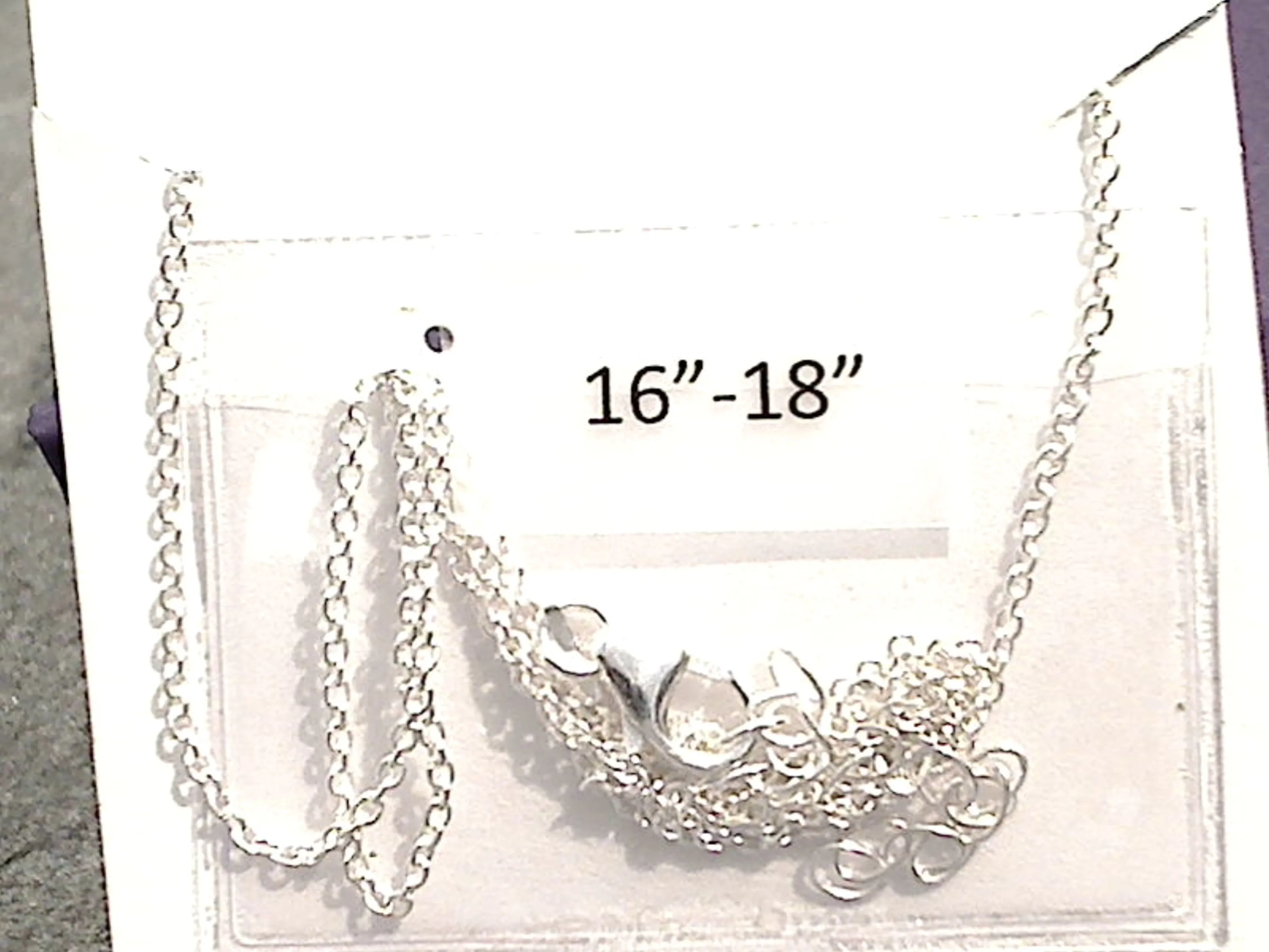 16" - 18" Sterling Silver Gemini Zodiac Necklace