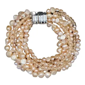 236-02 | 10-STRAND CHAMPAGNE QUARTZ BRACELET