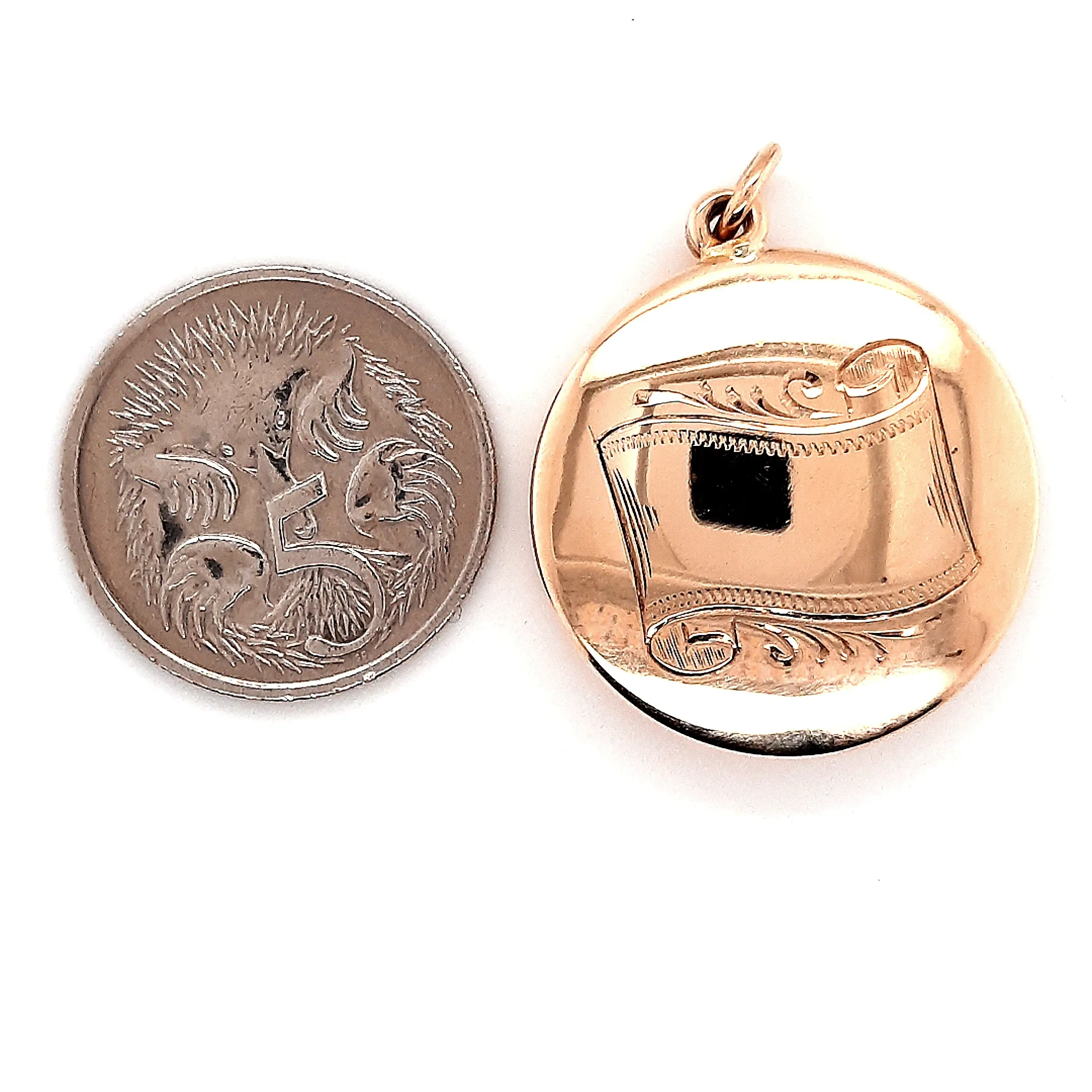 9ct Yellow Gold Locket Pendant