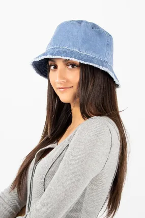 ABU345 - Distressed cotton bucket hat