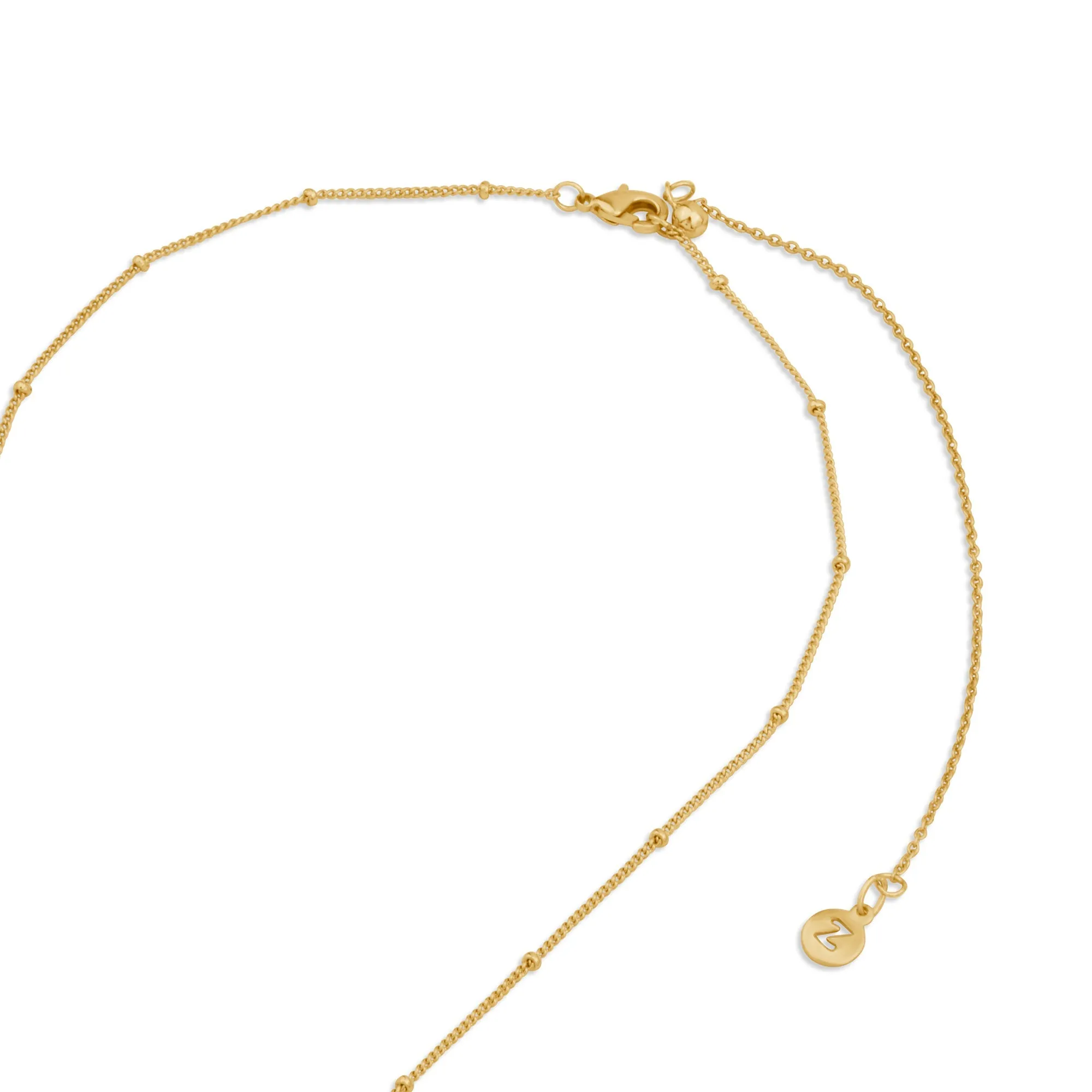 Accessorize London Women 14k Gold-Plated Quartz Healing Necklace