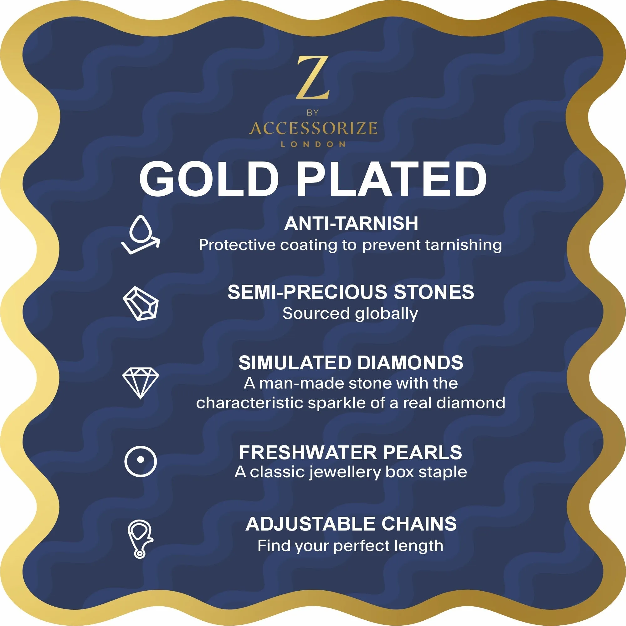Accessorize London Women 14k Gold-Plated Quartz Healing Necklace