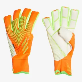 adidas Predator Pro Fingersave Goalkeeper Glove - Solar Red/Solar Greem