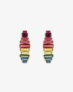 Amalfi Horizontal Rainbow Drop Earrings