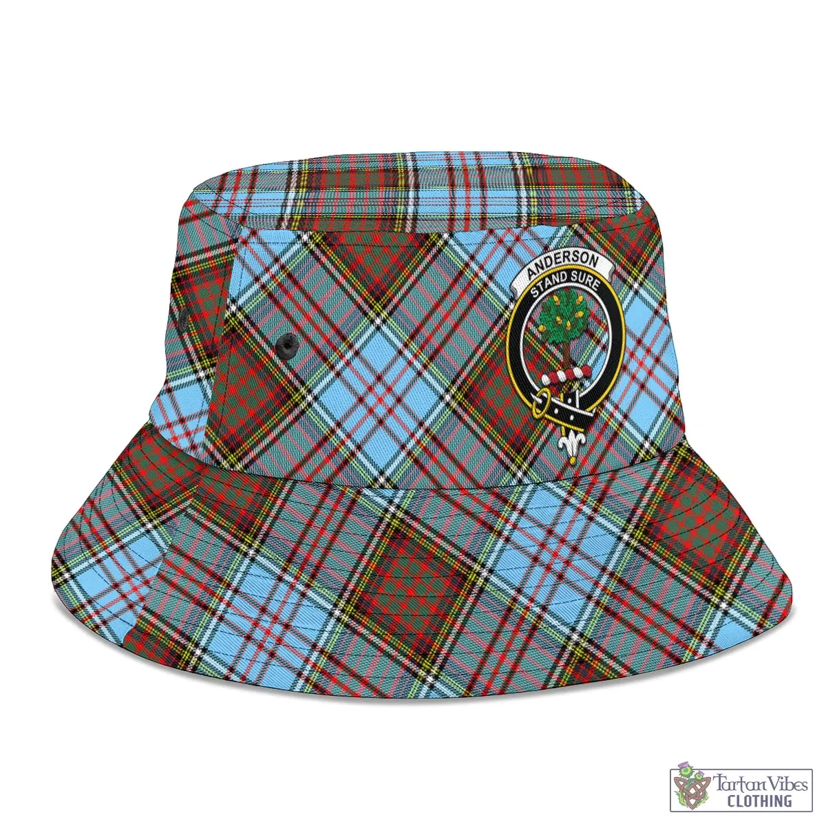 Anderson Ancient Tartan Bucket Hat with Family Crest