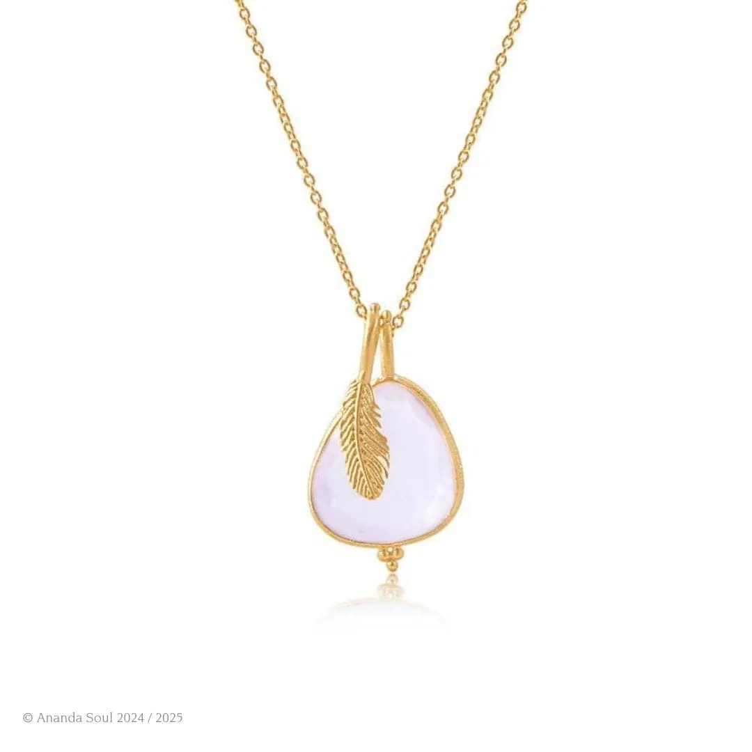 Angel Whispers Necklace • Rose Quartz