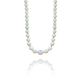 Antique Opal and Pearl Beaded Necklace