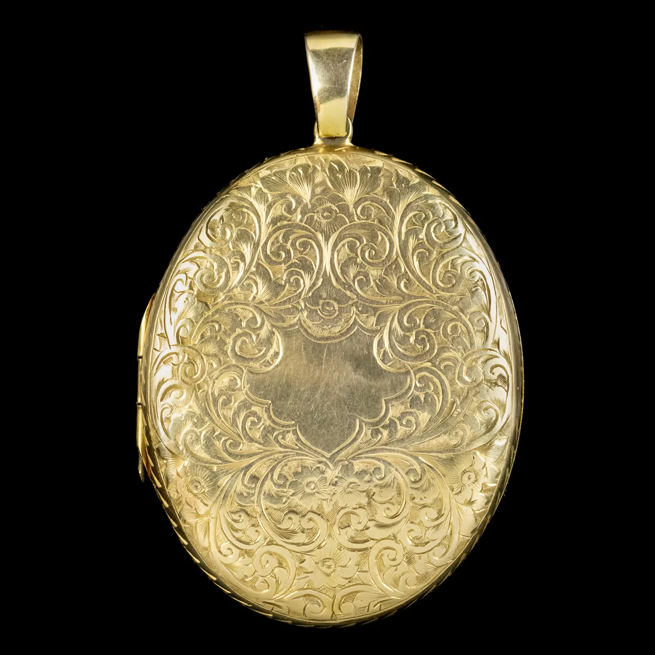 Antique Victorian Mourning Locket 15ct Gold Circa 1880