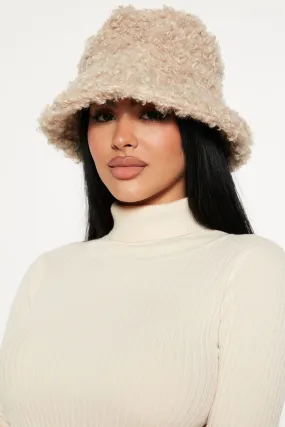 Anything Fur You Bucket Hat - Beige