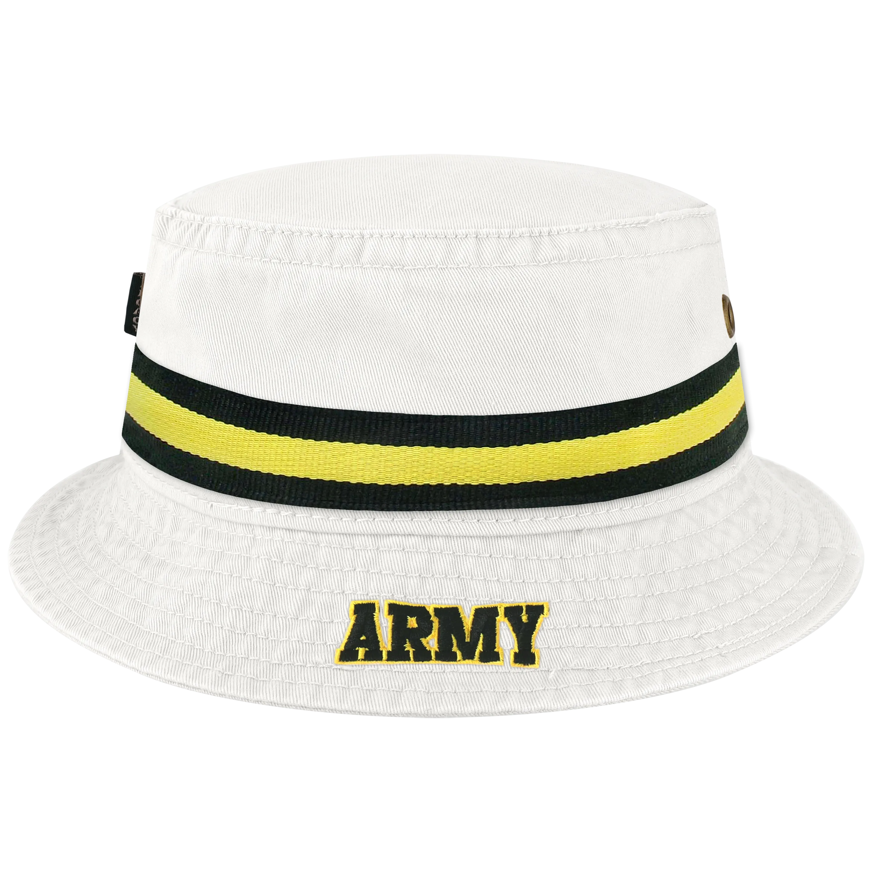 Army Black Knights White Relaxed Twill Bucket Hat