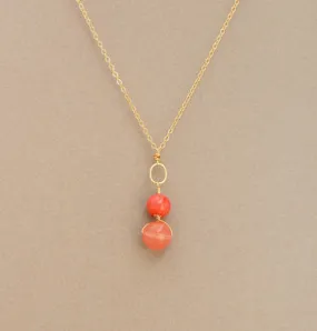 Astor Double Bead and Link Necklace