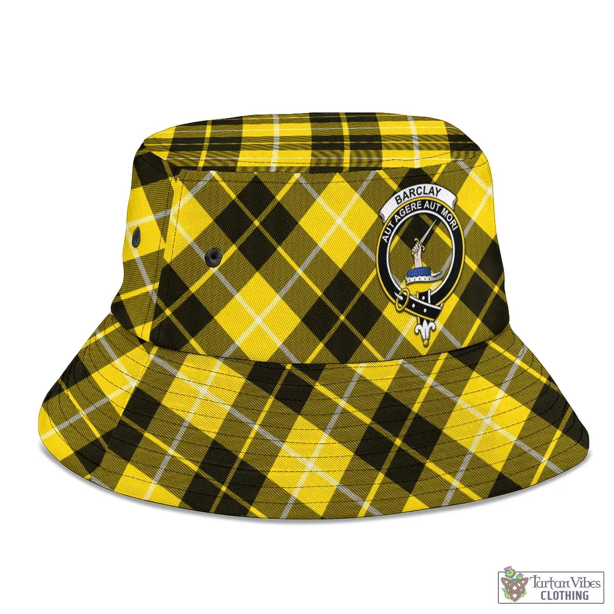Barclay Dress Modern Tartan Bucket Hat with Family Crest