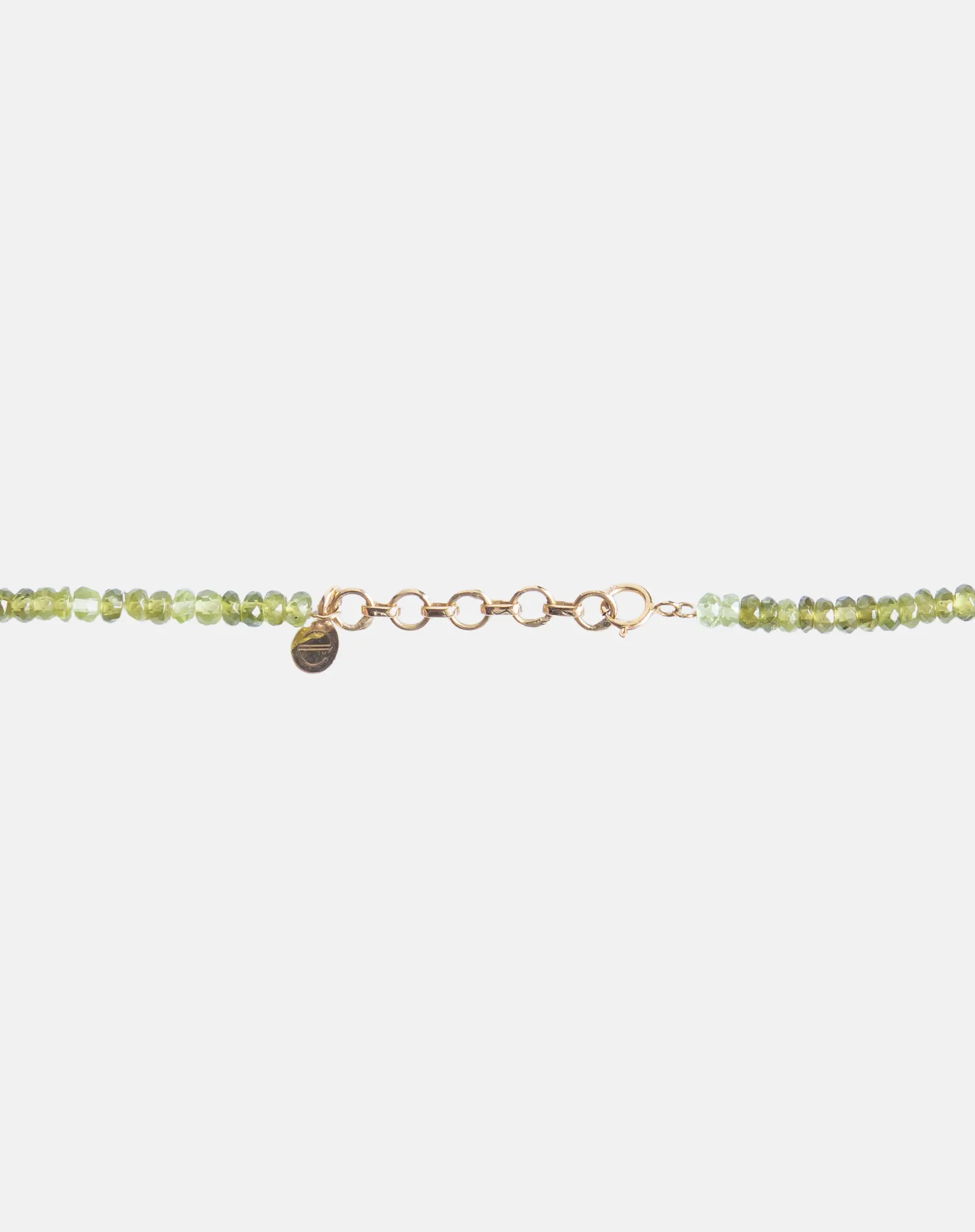 Beaded Peridot Necklace, Leo