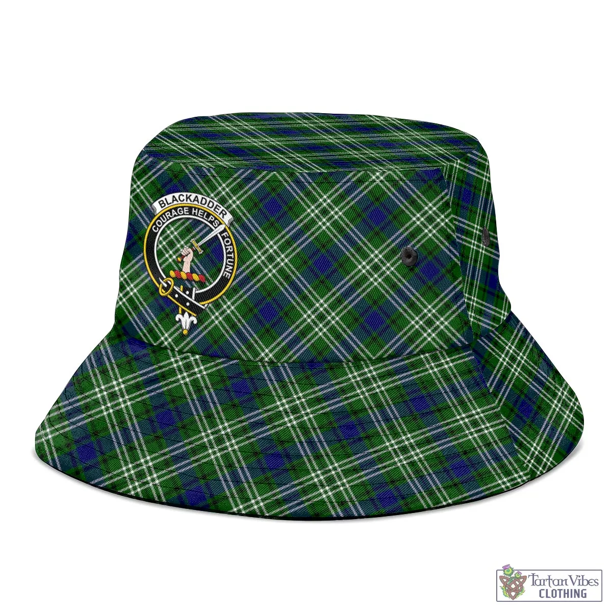 Blackadder Tartan Bucket Hat with Family Crest