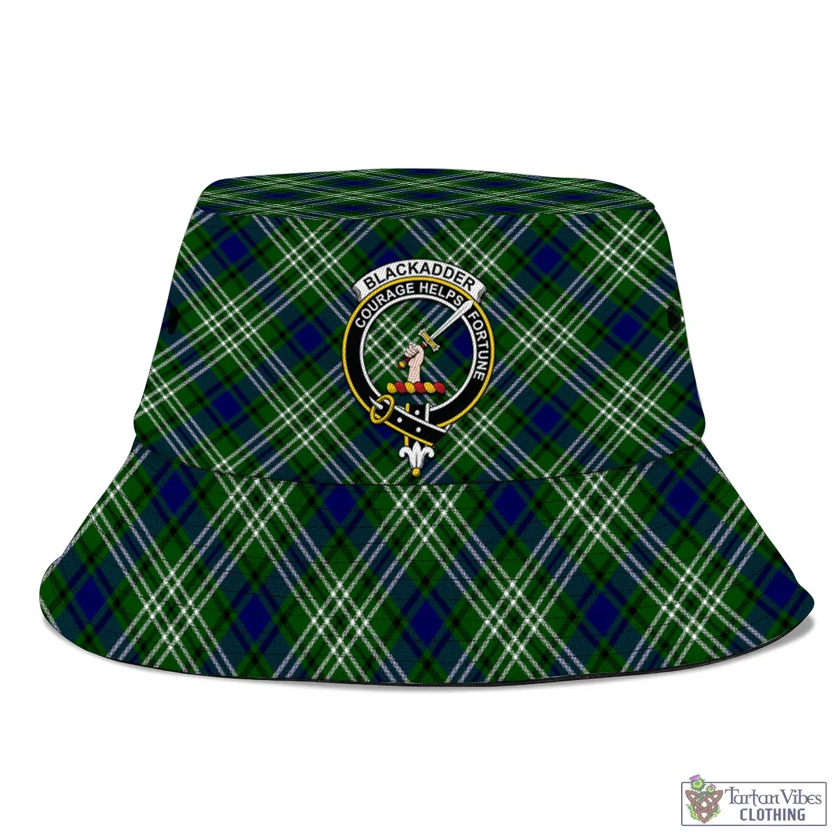 Blackadder Tartan Bucket Hat with Family Crest