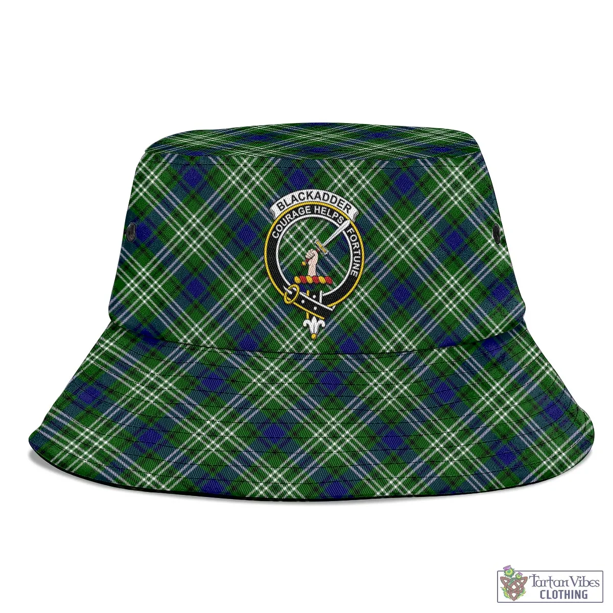 Blackadder Tartan Bucket Hat with Family Crest