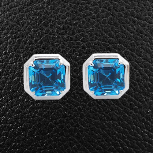 Blue Topaz Earrings