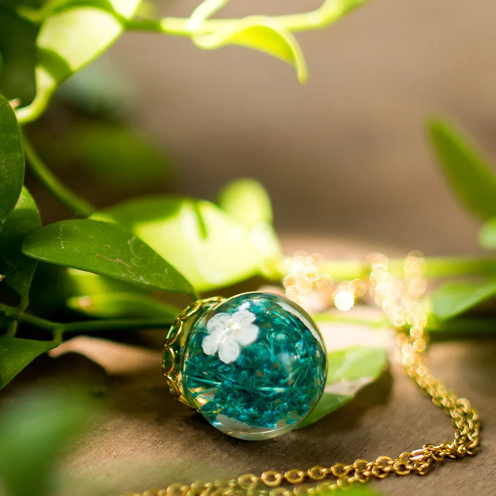 Boscage Tangle Real Dried Flower Necklace