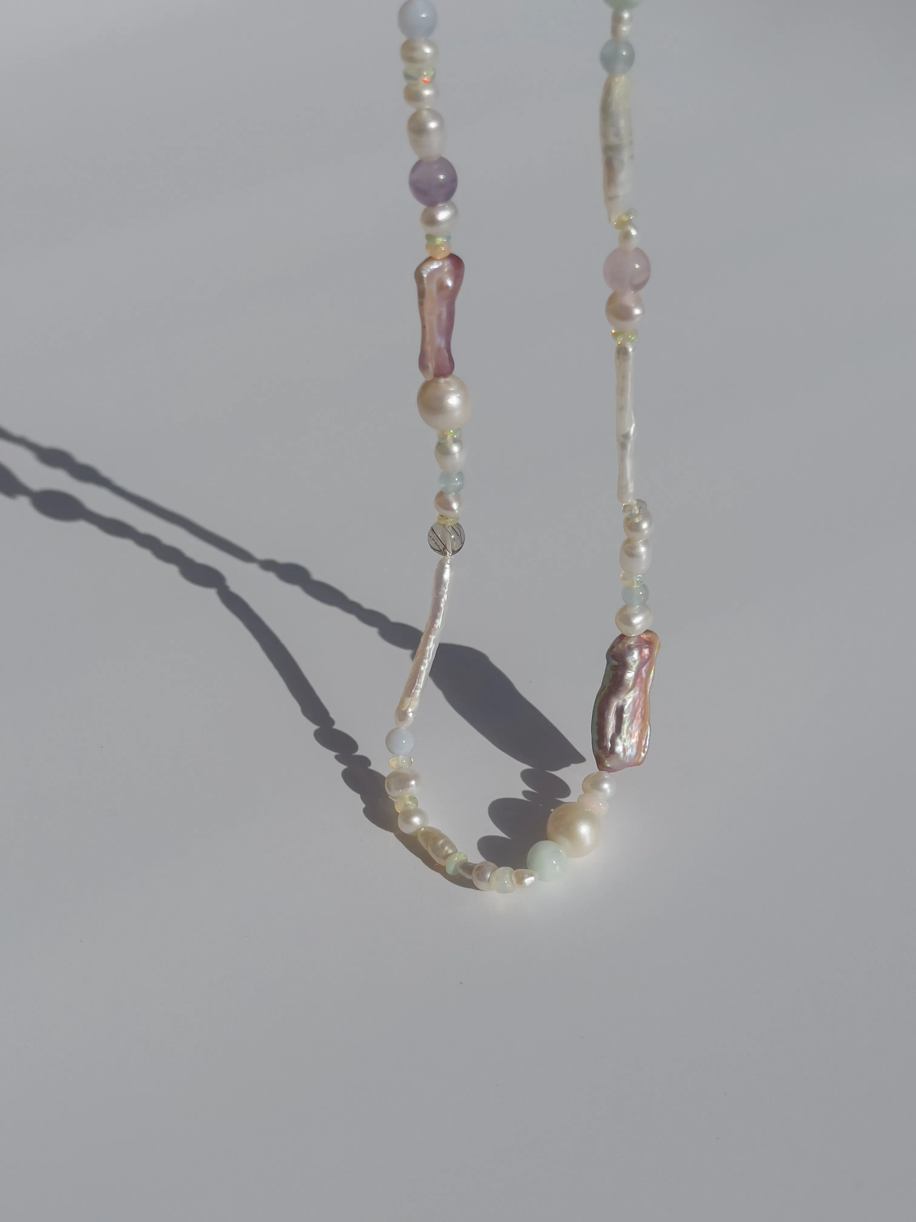 Candy Pearl & Opal Multistone Necklace