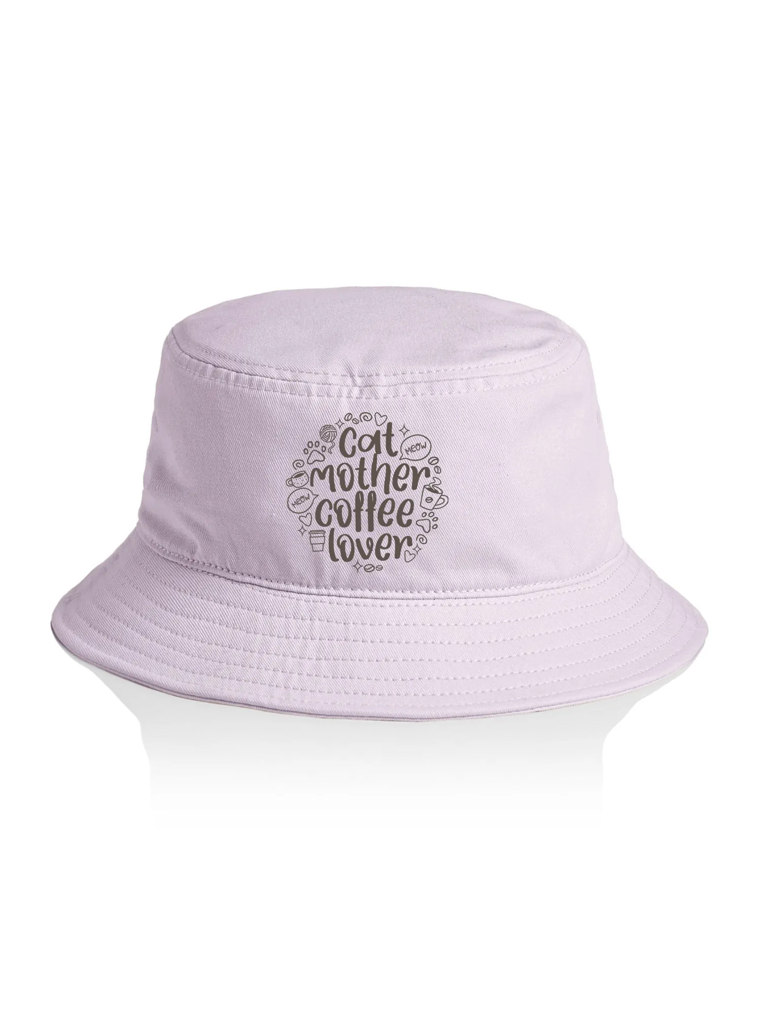 Cat Mother Coffee Lover Bucket Hat