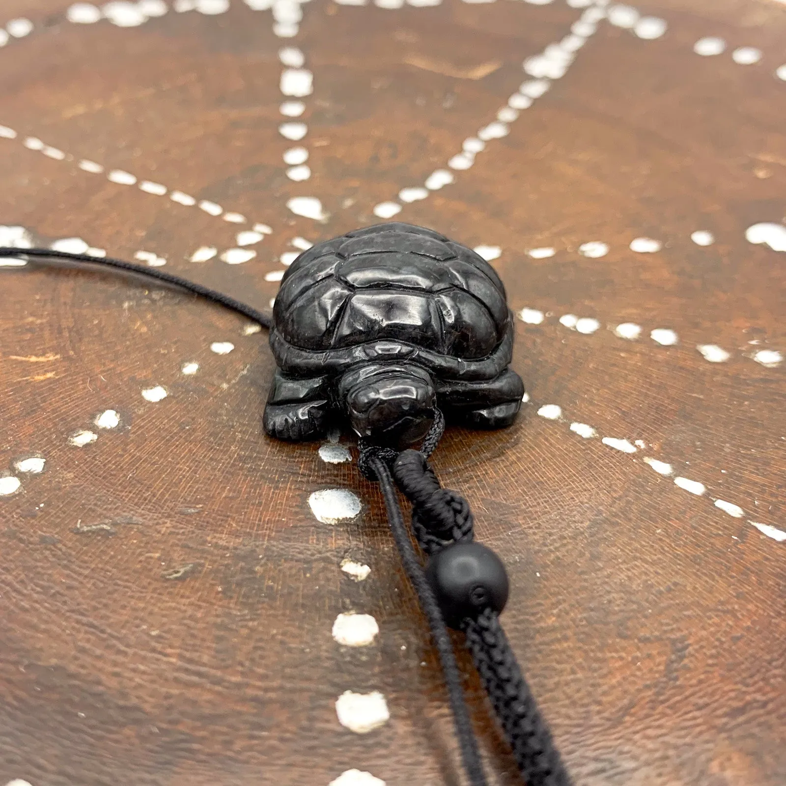 Certified Black Burma Natural A Jade Jadeite Pendant Turtle Necklace