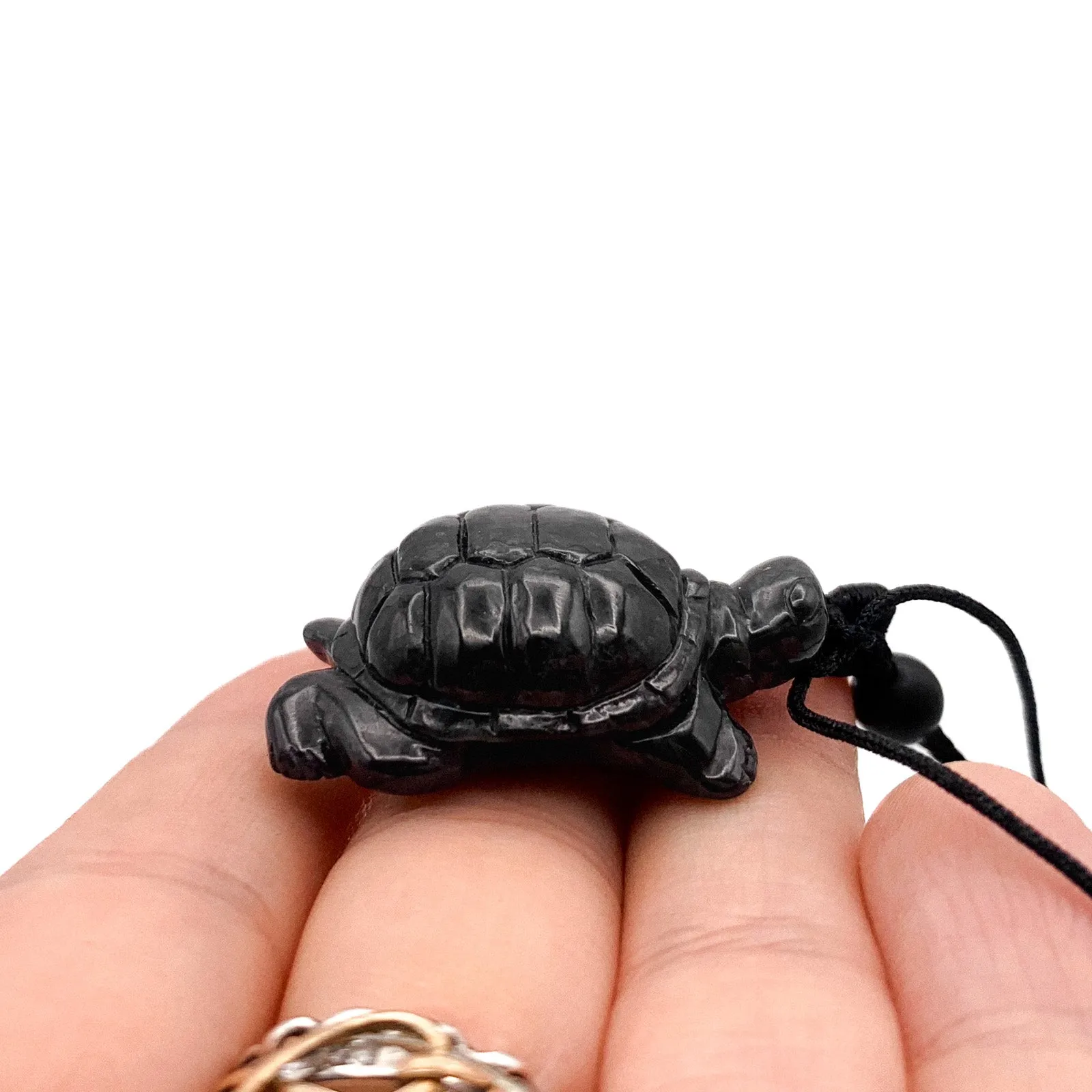 Certified Black Burma Natural A Jade Jadeite Pendant Turtle Necklace