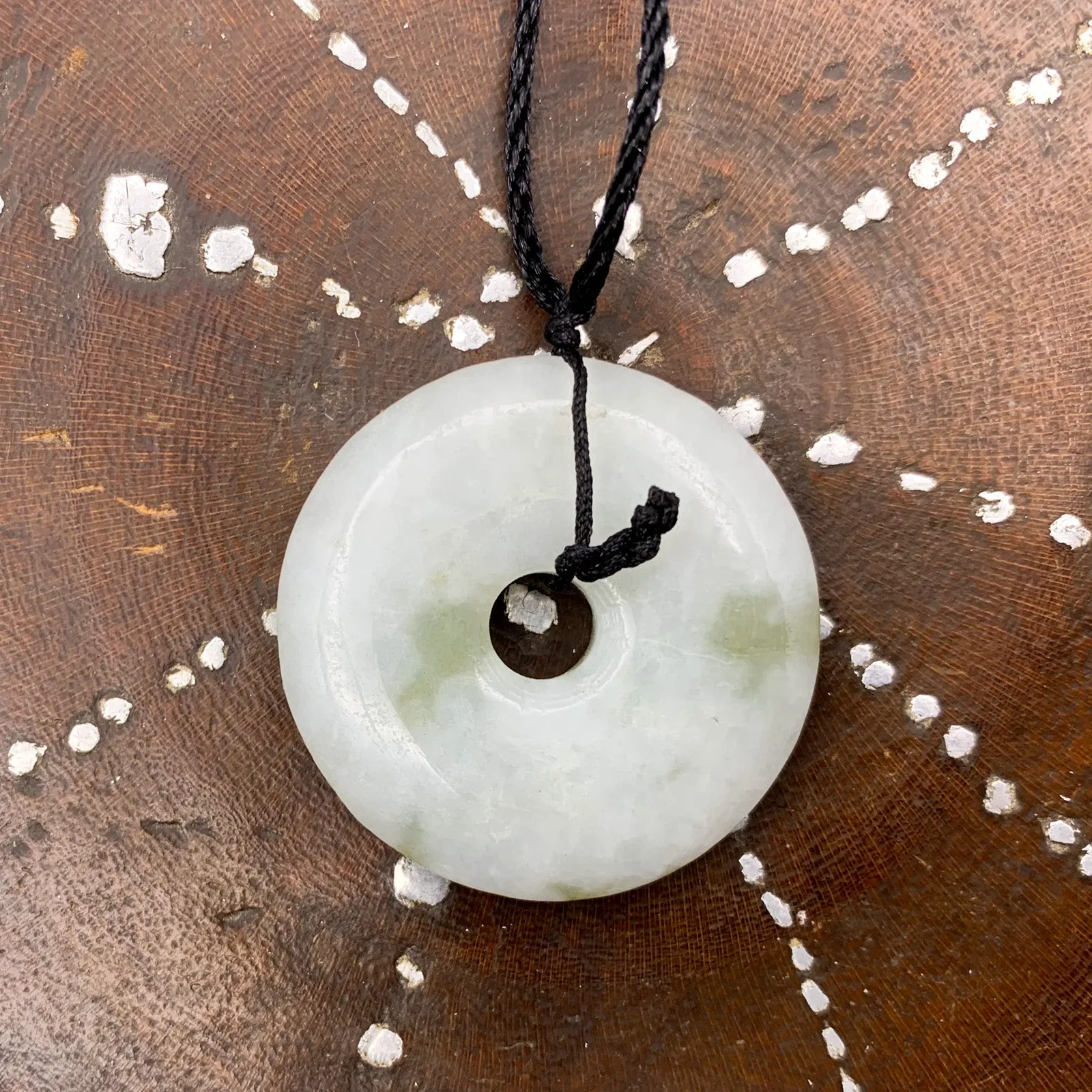 Certified Natural Type A Jade Jadeite Carved Rooster Cock Hen Ruyi  Pendant Necklace