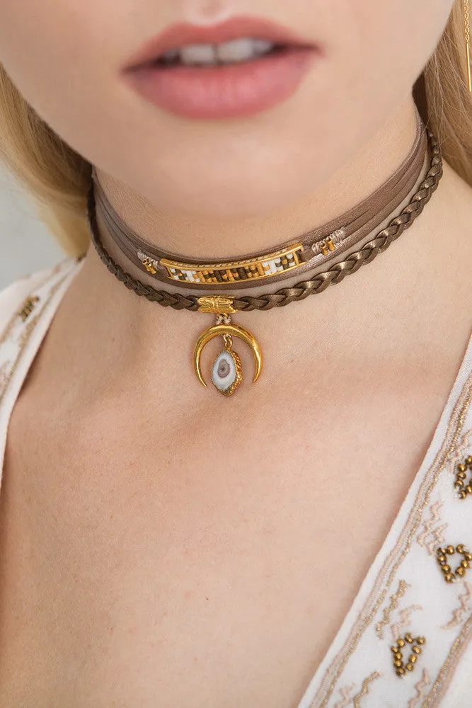 Chan Luu Bronze Solar Quartz Choker (Pre-Order)