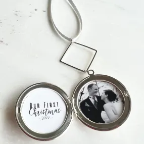 Christmas Wedding Photo Ornament
