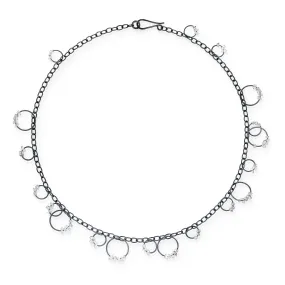 Circle Bunches Necklace with Stones