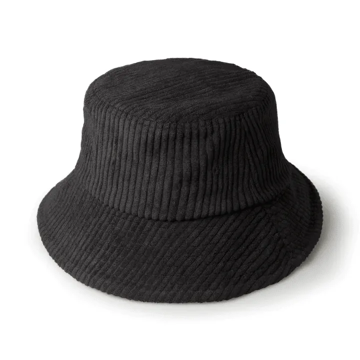 Corduroy Bucket Hat - Black