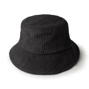 Corduroy Bucket Hat - Black