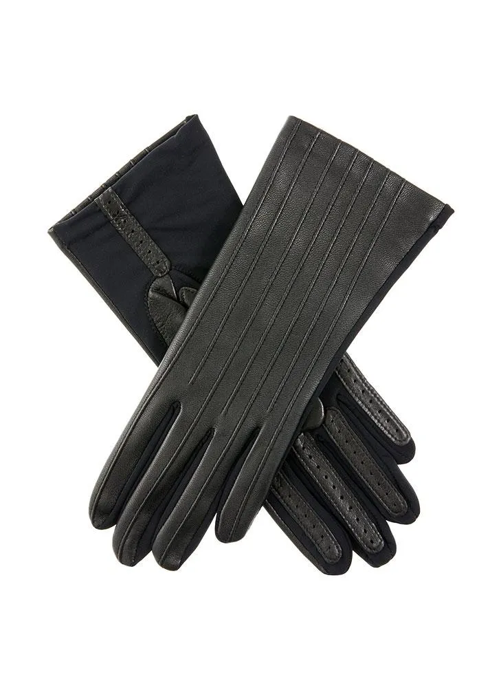 Dents Olivia Leather and Elastane Gloves