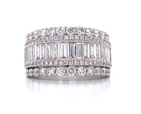 Diamond Cocktail Baguette Ring 2.54ct