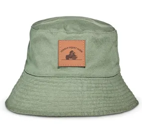 DIDDLY SQUAT FARM LISA’S GREEN / OATMEAL BUCKET HAT