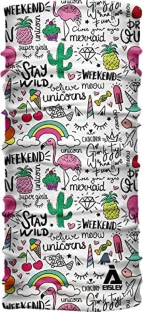 Eisley Unisex Children's Unicorn Kids_20511K_01 Bandana, White, 21 x 38 cm