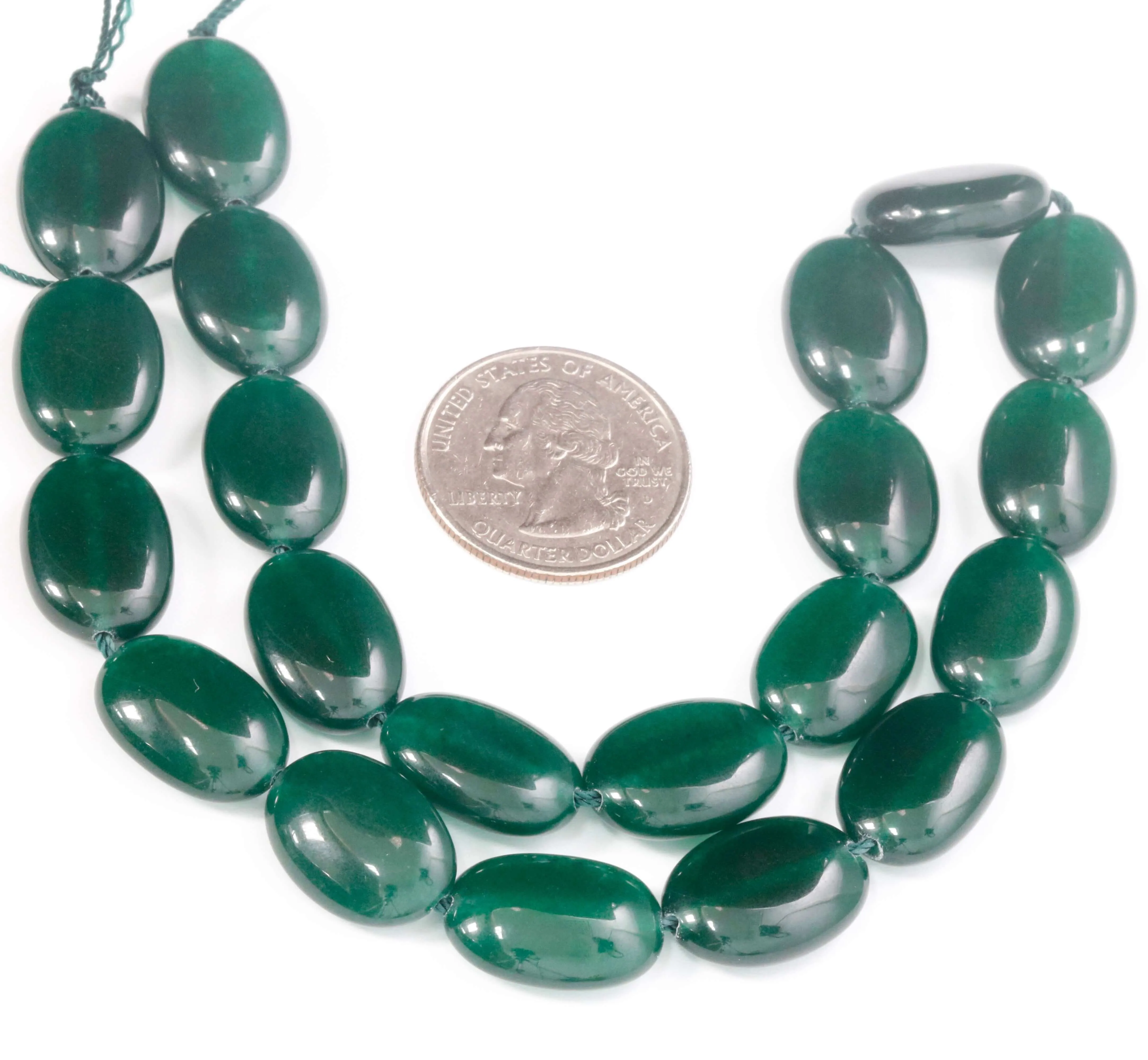 Emerald Green Quartz Unfinished Strand Green Quartz Beads Green Quartz Polished Oval Beaded Strand SKU: 113273