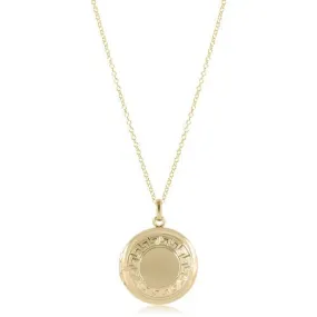 Enewton 16" Necklace Gold-Cherish Small Gold Locket