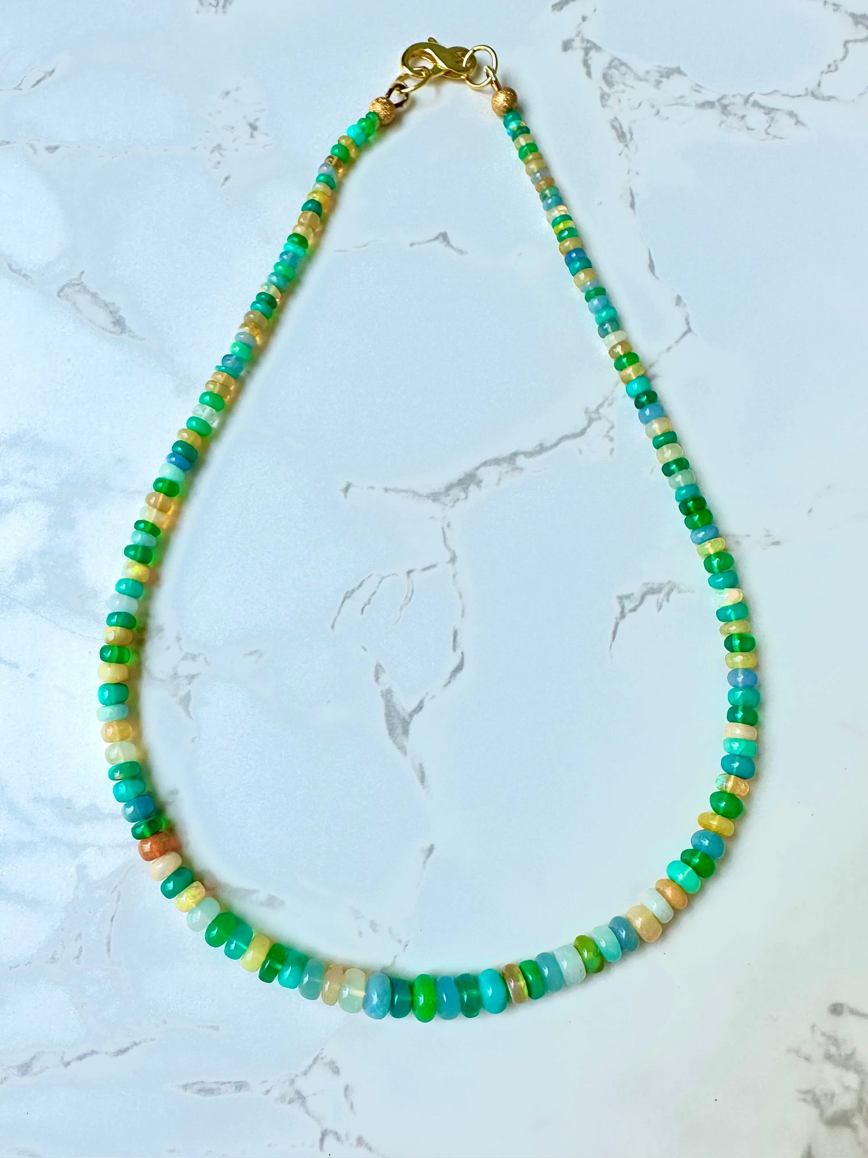 Ethiopian Opal Disco Necklace 7