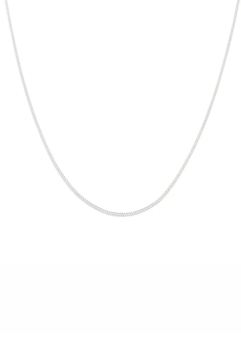 Fine Curb Chain necklace - Silver