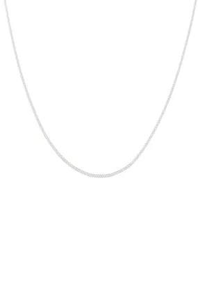 Fine Curb Chain necklace - Silver