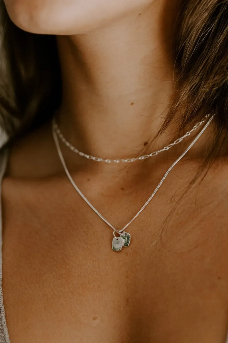 Fine Curb Chain necklace - Silver
