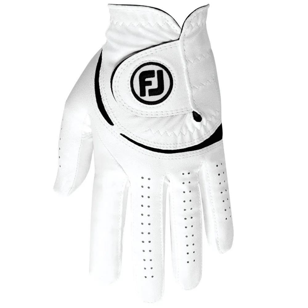 FootJoy WeatherSof Golf Glove - White/Black