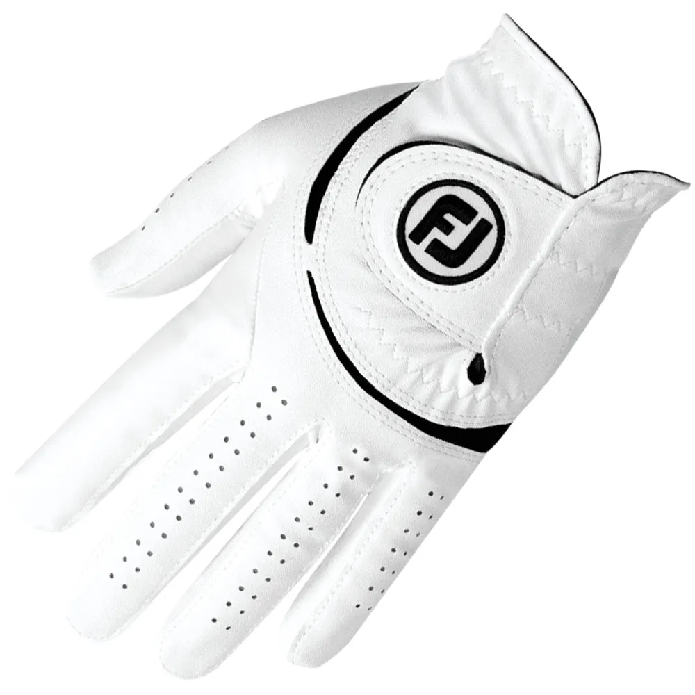FootJoy WeatherSof Golf Glove - White/Black