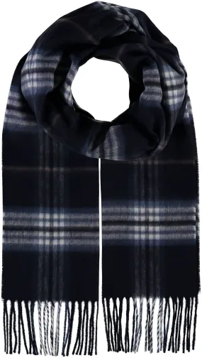 FRAAS - The Scarf Company - FRAAS Plaid Cashmink® Scarf: Navy