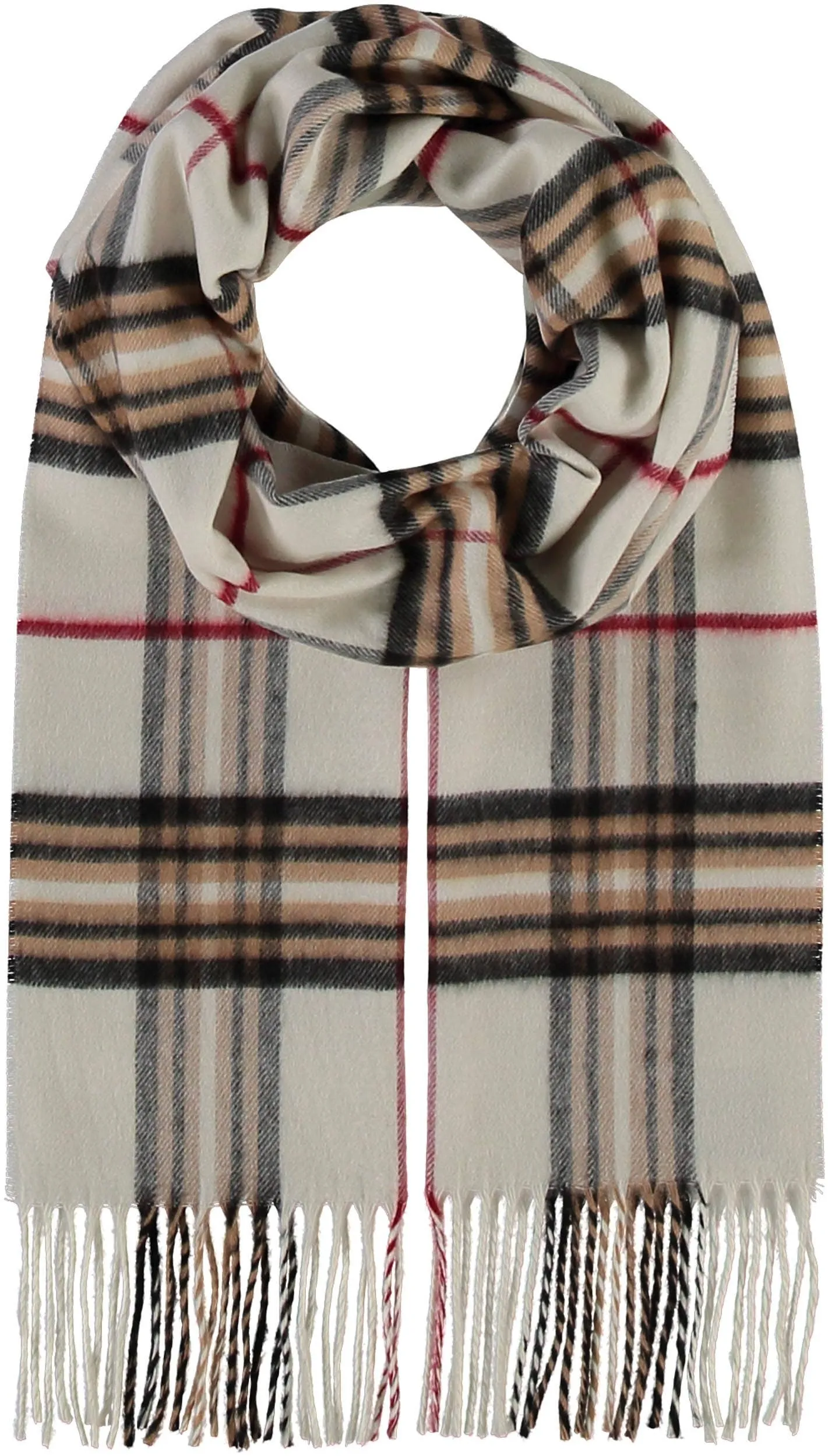 FRAAS - The Scarf Company - FRAAS Plaid Cashmink® Scarf: Navy