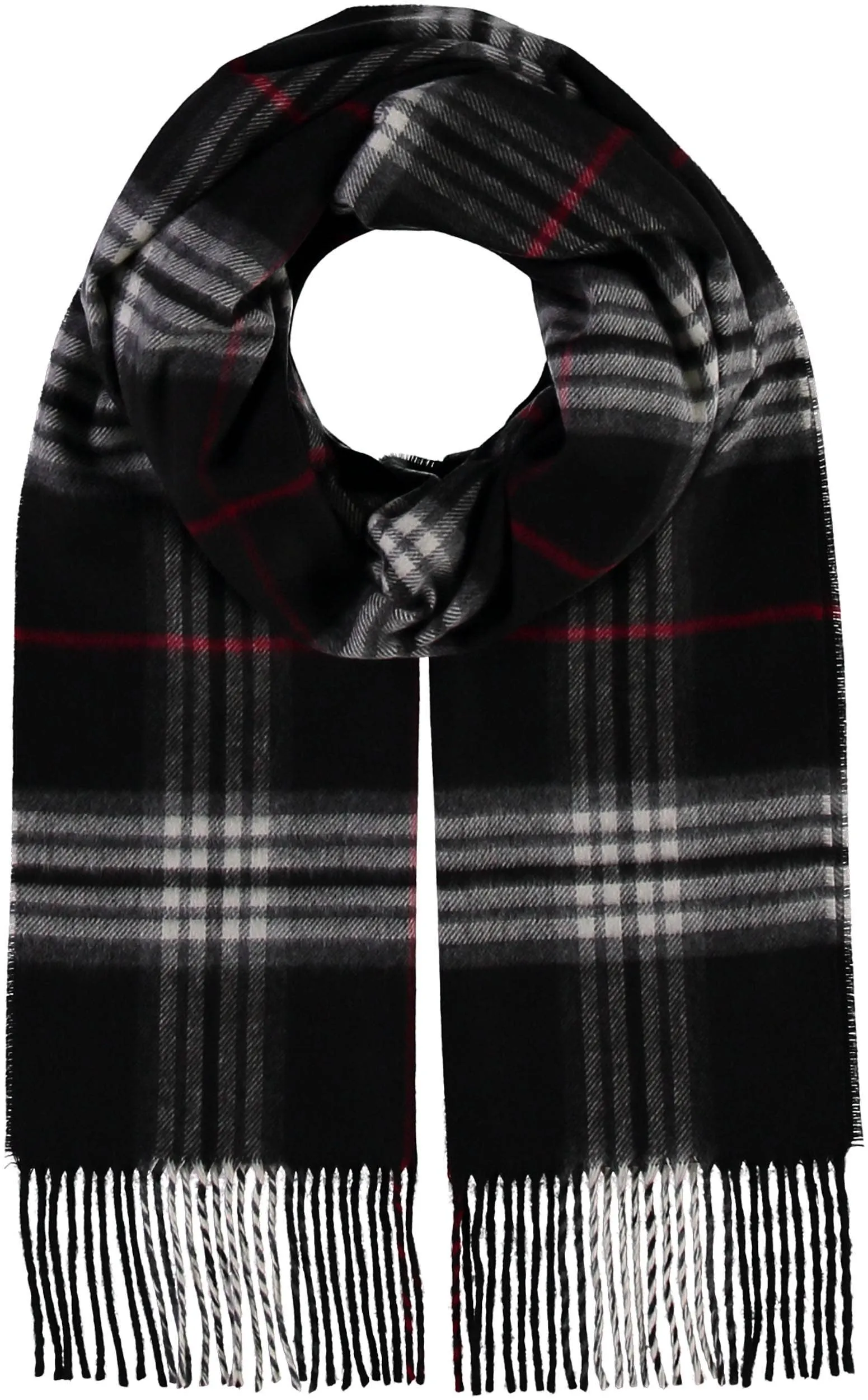 FRAAS - The Scarf Company - FRAAS Plaid Cashmink® Scarf: Navy