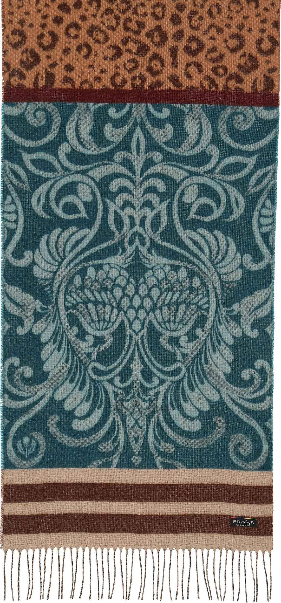 FRAAS - The Scarf Company - Leo Filagree Patchwork: Grey