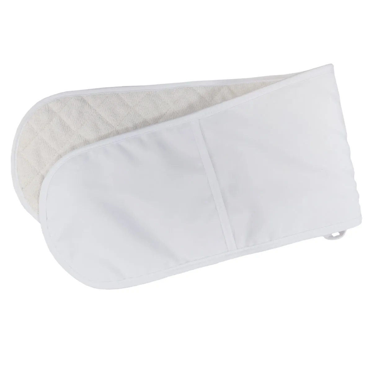 FULL CARTON - 25 x DOUBLE Oven Gloves - 18.5cm x 83cm - White